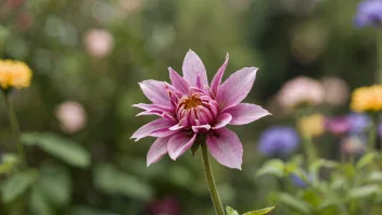 En visnet blomst med blomsterblader som faller av, symboliserer prosessen avblomstring.