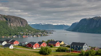 Et malerisk landskap av Vormsund, Norge.