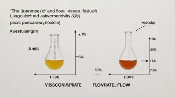 Et bilde som viser begrepet viskositetsforhold.