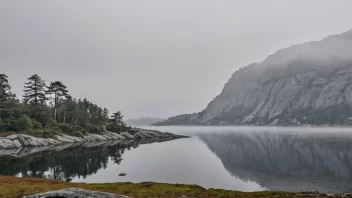 Et fredelig landskapsbilde av Eigerøya i Rogaland.