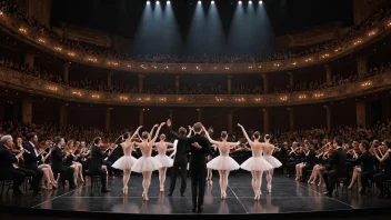 En ballettaften med en vakker forestilling på scenen