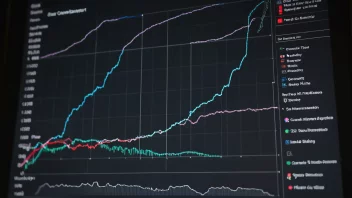 Et system med ulike komponenter som fungerer sammen i harmoni, med en subtil bakgrunn av en graf som viser en stabil trend.