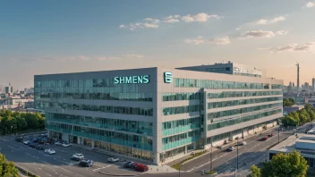 Hovedkontoret til Siemens, et multinasjonalt selskap som opererer innen ulike sektorer.