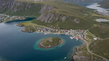 Flyfoto av Skjervøy kommune