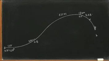 En matematisk ligning på en tavle, som viser en hyperbolsk kurve.