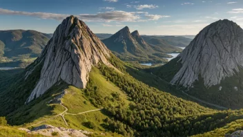 Et panoramabilde av Kolsås, som viser dens unike landskap og naturskjønnhet.