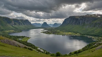 Et malerisk landskap av Hornsrud, som viser dens naturskjønnhet