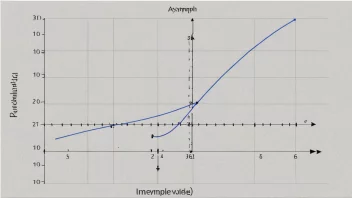 En graf som viser en funksjon som nærmer seg en asymptot når inndataene øker.