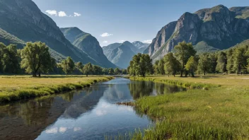 Lakselv elv i Norge, kjent for sitt fiske og naturskjønnhet.