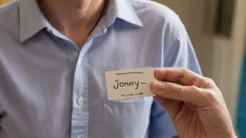 En person med et vennlig smil og en navnelapp med 'Jonny' skrevet på