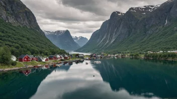 Et malerisk sted eller område i Norge.