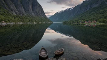 Et idyllisk bilde av Morgedals, som viser stedets naturskjønnhet og kulturelle betydning.