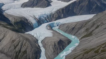 Jostedalsbreen isbreen i Norge, omgitt av fjell og daler