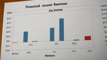 En finansiell graf som viser estimert inntekt.