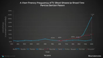 Et diagram som viser seerfrekvensen til et TV-program over en tidsperiode