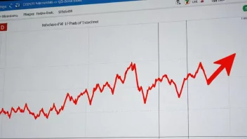 En graf som viser et plutselig og betydelig fall i aksjekursene.