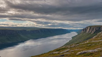 Et imponerende landskap av Finnmark, som viser dets unike kulturelle og naturlige arv.