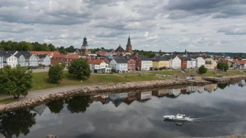 Et malerisk bilde av Sarpsborg, som viser byens rike historie og kulturarv