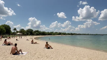 En vakker sommerdag med en strålende sol.