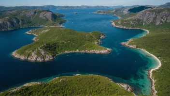 Tromøy øy i Norge, kjent for sin naturskjønnhet og nærhet til kystlinjen.