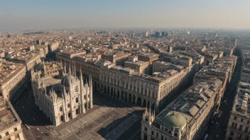 Flyfoto av Milano, Italia