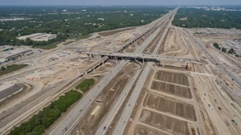 Et stort infrastrukturprosjekt med en tillatelse eller konsesjon fremtredende