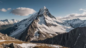 Galdhøpiggen fjelltopp i Norge