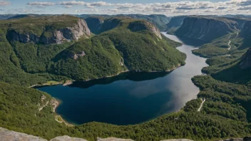 Et malerisk landskap av Brunkebergs, som viser dets naturskjønnhet