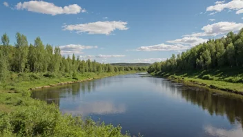 Tana-elven renner sakte gjennom norsk villmark, og tilbyr et åndeløst utsikt og rikelig med fiskemuligheter.