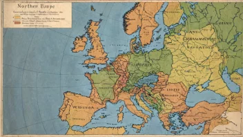 Et kart over Nord-Europa med områdene til de tidligste germanske stammene markert.