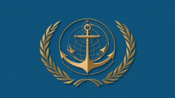 IMOs logo representerer organisasjonens forpliktelse til maritim sikkerhet, trygghet og miljøbeskyttelse.