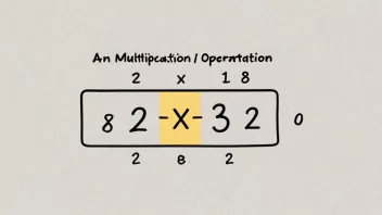 Et bilde som illustrerer begrepet multiplikand i en multiplikasjonsoperasjon.