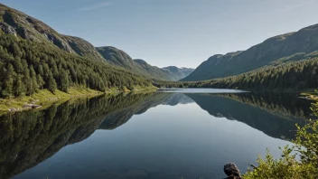 Et fredelig tjern i norsk natur