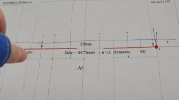 Et materiale som strekkes for å demonstrere dets elastisitet.