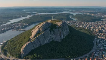 Flyfoto av Tryvasshøgda i Oslo