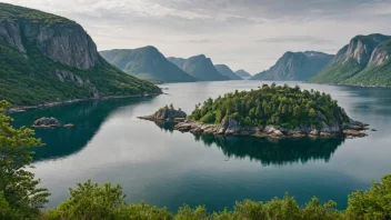 En malerisk øy i Norge.