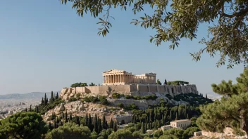 Akropolis i Athen, et symbol på gammel gresk kultur og historie.