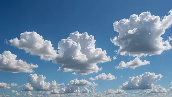 Et fredelig landskap med en klar blå himmel og noen hvite skyer, som representerer klarhet og gjennomsiktighet.