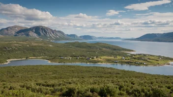 Et malerisk bilde av Bjarkøy