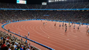 Bislett stadion i Oslo, Norge, hvor det arrangeres ulike friidrettskonkurranser.