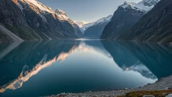 Et åndeløst bilde av en isfjord, som viser dens unike egenskaper.