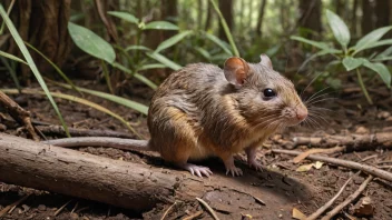 En kongros i sin naturlige habitat, som viser dens unike pels og tilpasningsevne.