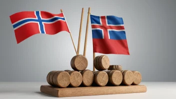 Et bilde som representerer en ramme for å fastsette priser eller verdier, med et norsk tema.