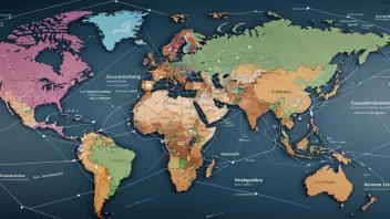 Et globalt nettverk av handel og næringsliv.