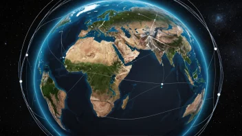 Et bilde som representerer kompleksiteten av globale forhold og interaksjoner.