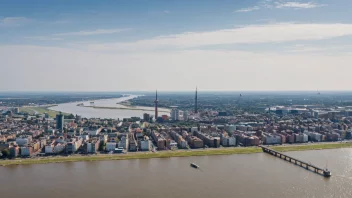 panoramabilde av byen Cuxhaven