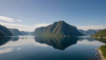 Et malerisk bilde av Hafrsfjords, som viser dens naturskjønnhet og historiske betydning.