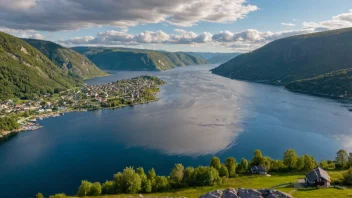 Et naturskjønt område i Trondheim, kjent for sitt landskap og beliggenhet ved Trondheimsfjorden.