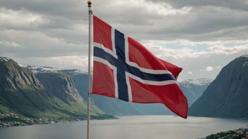 Et bilde som representerer Norge som et velferdssamfunn med økonomisk stabilitet og sosialt sikkerhetsnett.