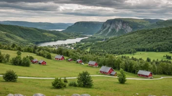 Et idyllisk bilde av Rognes, som viser stedets naturskjønnhet og rolige atmosfære.